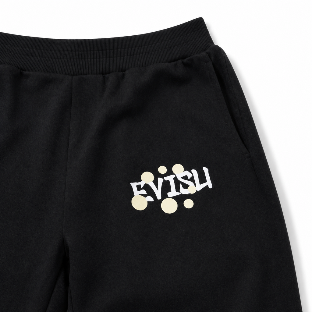 EVISU x Dragon Ball Collaboration: Goku-Print Athletic Shorts