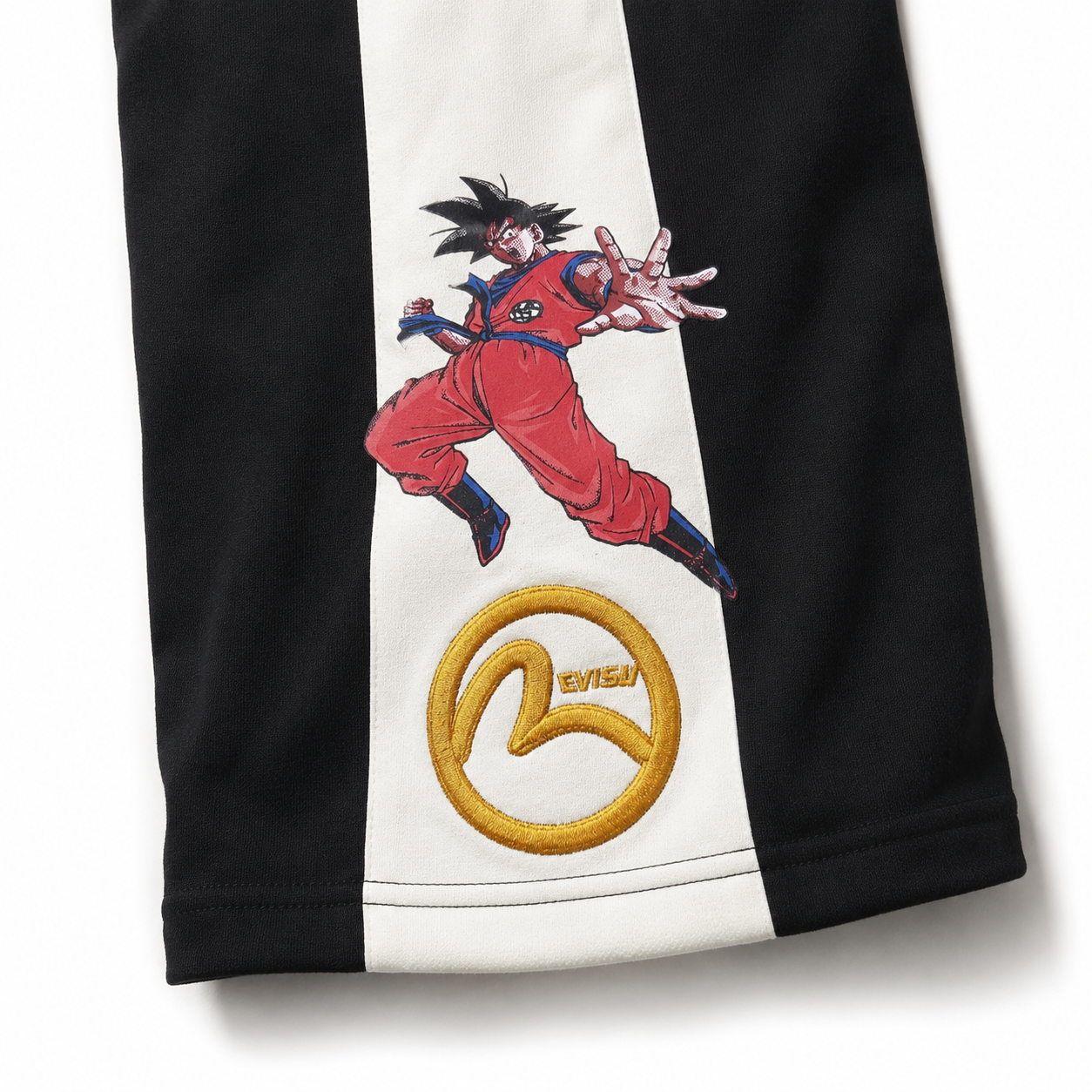 EVISU x Dragon Ball Collaboration: Goku-Print Athletic Shorts