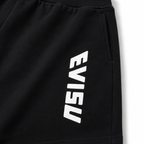 EVISU (Fukujin) brand "Taiko Daruma and Maneki-neko" printed athletic shorts