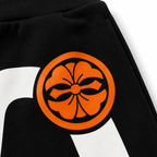 EVISU "Sakura Big M" Print Athletic Shorts