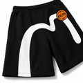 EVISU "Sakura Big M" Print Athletic Shorts