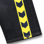 EVISU "Yellow Arrow" Denim Shorts