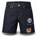 EVISU "Multi-Pocket Embroidered" Denim Shorts