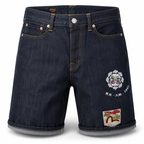 EVISU "Multi-Pocket Embroidered" Denim Shorts