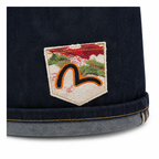 EVISU "Multi-Pocket Embroidered" Denim Shorts