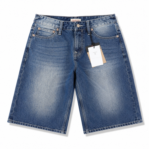 EVISU "Big M Print" Denim Shorts