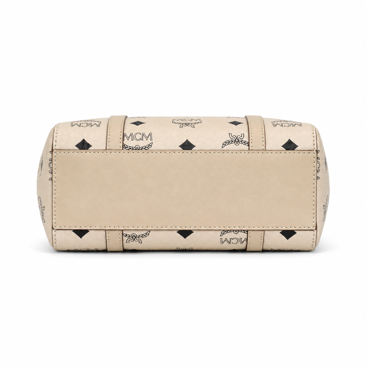 MCM Toni Visetos Mini Shopper Tote – Beige Monogram, Gold Plate, MWPAATN04