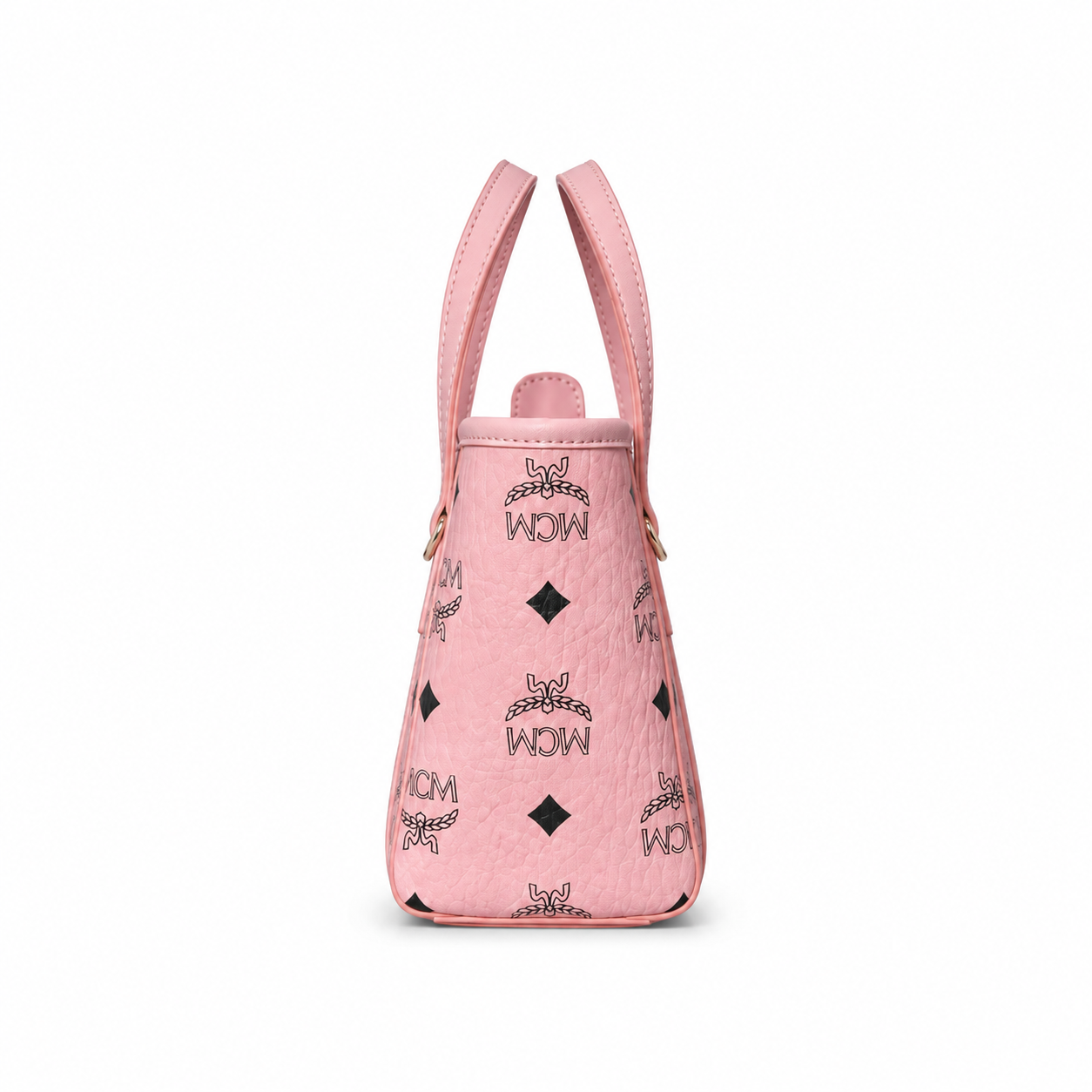 MCM Toni Visetos Mini Tote Bag – Pink Monogram, Gold Hardware, MWPFSMT03