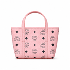 MCM Toni Visetos Mini Tote Bag – Pink Monogram, Gold Hardware, MWPFSMT03