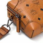 MCM Patricia Visetos Crossbody Bag Set – Cognac Monogram, Pouch, MWRAAPA