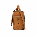 MCM Cosmetics Visetos Mini Vanity Bag – Cognac, Top Handle, MWHAASA27