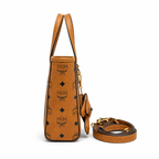MCM Toni Visetos Mini Tote Bag – Cognac, MWPAATN04 / MWPAATN05