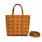 MCM Toni Visetos Mini Tote Bag – Cognac, MWPAATN04 / MWPAATN05