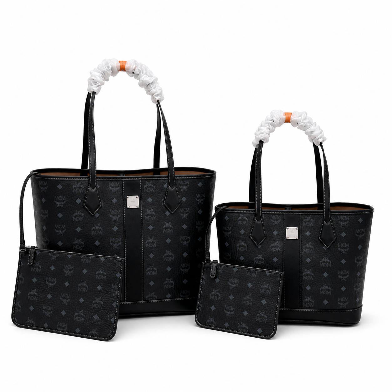 MCM Toni Visetos Medium/Large Tote Bag – Black, Silver, MWPAATN03BK001
