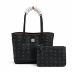 MCM Toni Visetos Medium/Large Tote Bag – Black, Silver, MWPAATN03BK001
