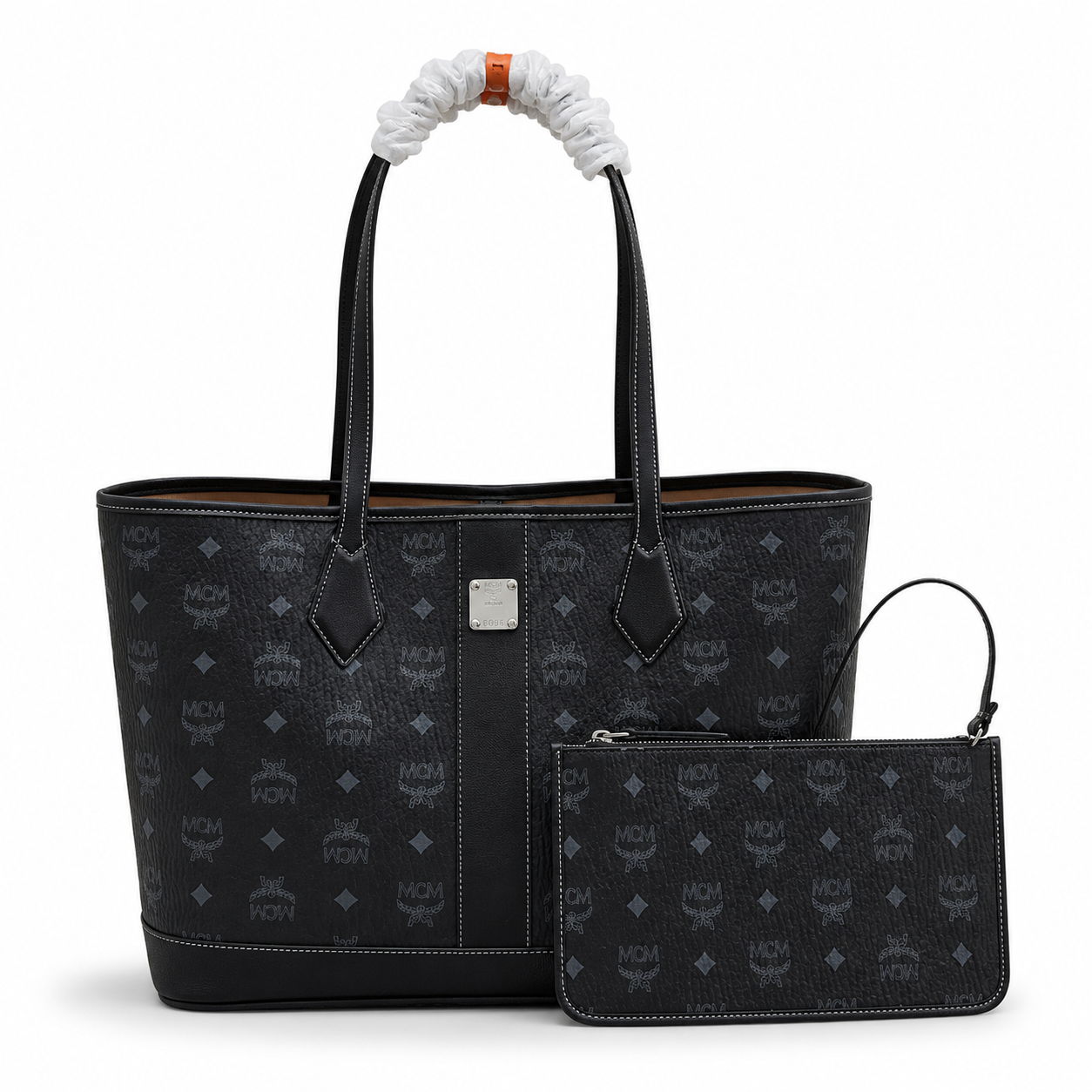 MCM Toni Visetos Medium/Large Tote Bag – Black, Silver, MWPAATN03BK001