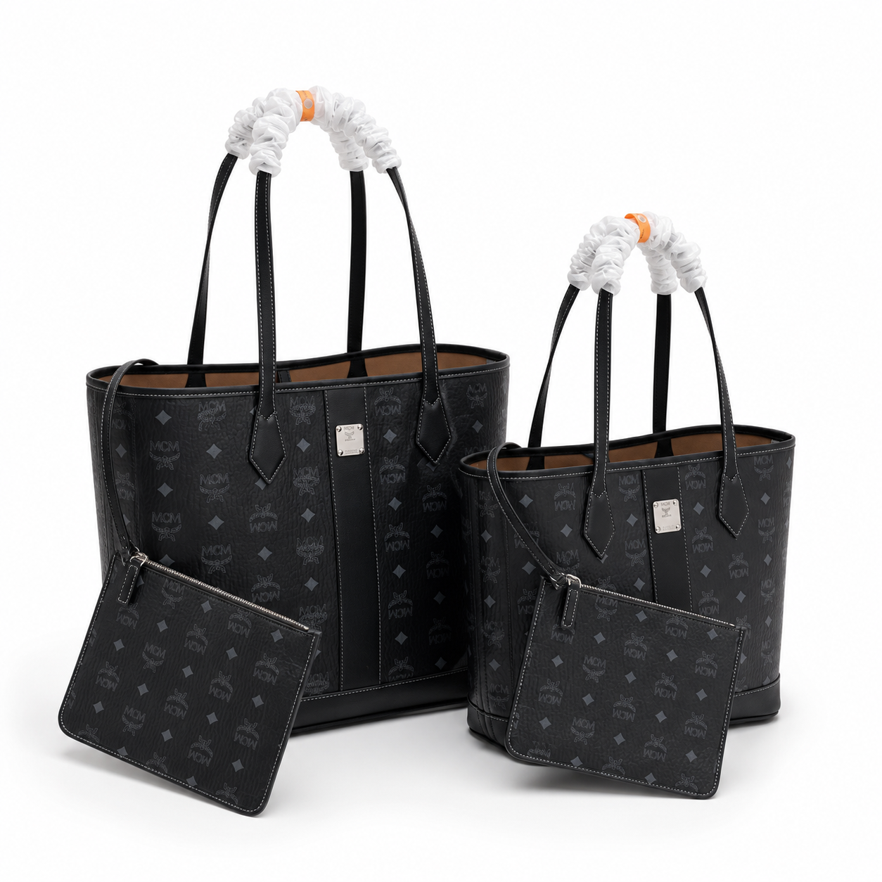 MCM Toni Visetos Medium/Large Tote Bag – Black, Silver, MWPAATN03BK001