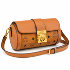 MCM Tracy Visetos Camera Bag – Cognac, Gold Hardware, MWRBSXT01CO001