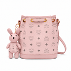 MCM Zoo Visetos Mini Bunny Bucket Bag – Pink, Detachable Rabbit, MWZ8AXL45PZ001