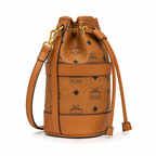 MCM Dessau Visetos Mini Bucket Bag – Cognac, MWDCSDU03CO001