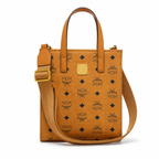 MCM Klassik Visetos Mini Tote Bag – Cognac, Compact Mini Tote Bag.MMTAAKC02CO