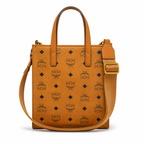MCM Klassik Visetos Mini Tote Bag – Cognac, Compact Mini Tote Bag.MMTAAKC02CO