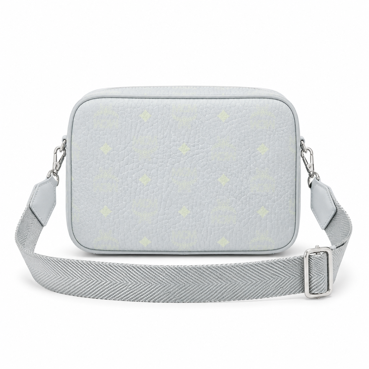 MCM Aren Visetos Mini Camera Bag – Light Grey, MMRAAKC02FP00