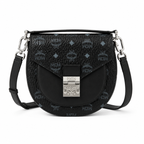 MCM Patricia Visetos Small Saddle Bag – Black, MWPAASU01BK
