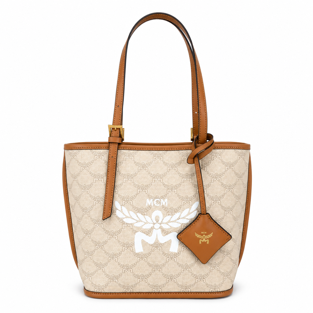 MCM Himmel Lauretos Mini Tote Bag – Visetos, MWPESAC02