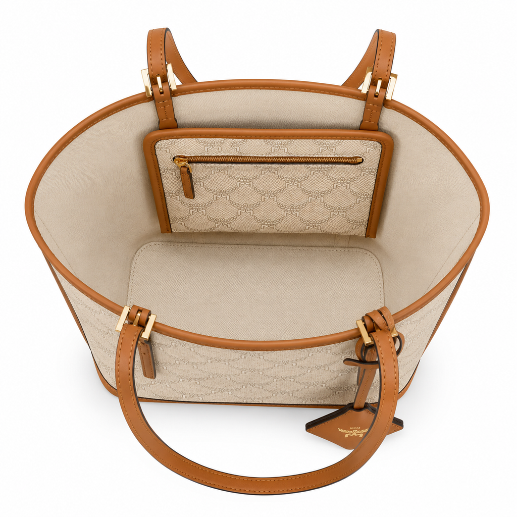 MCM Himmel Lauretos Mini Tote Bag – Visetos, MWPESAC02