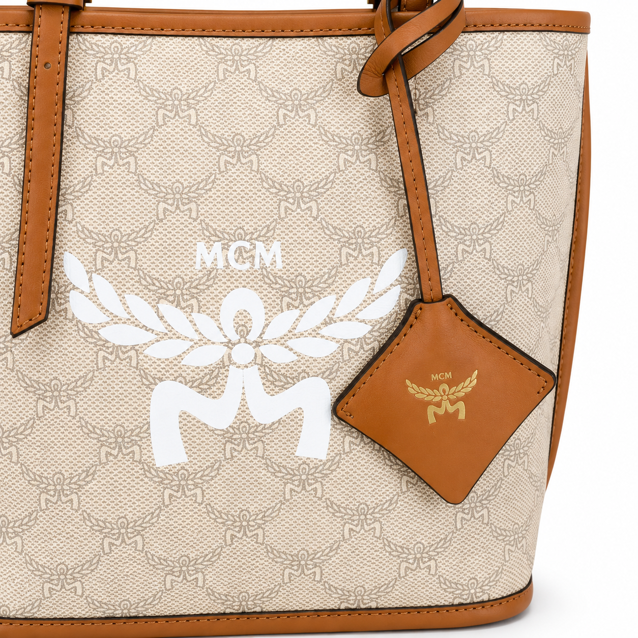MCM Himmel Lauretos Mini Tote Bag – Visetos, MWPESAC02