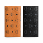 MCM Patricia Visetos Long Zip Wallet – Cognac – Black