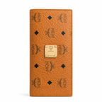 MCM Patricia Visetos Long Zip Wallet – Cognac – Black