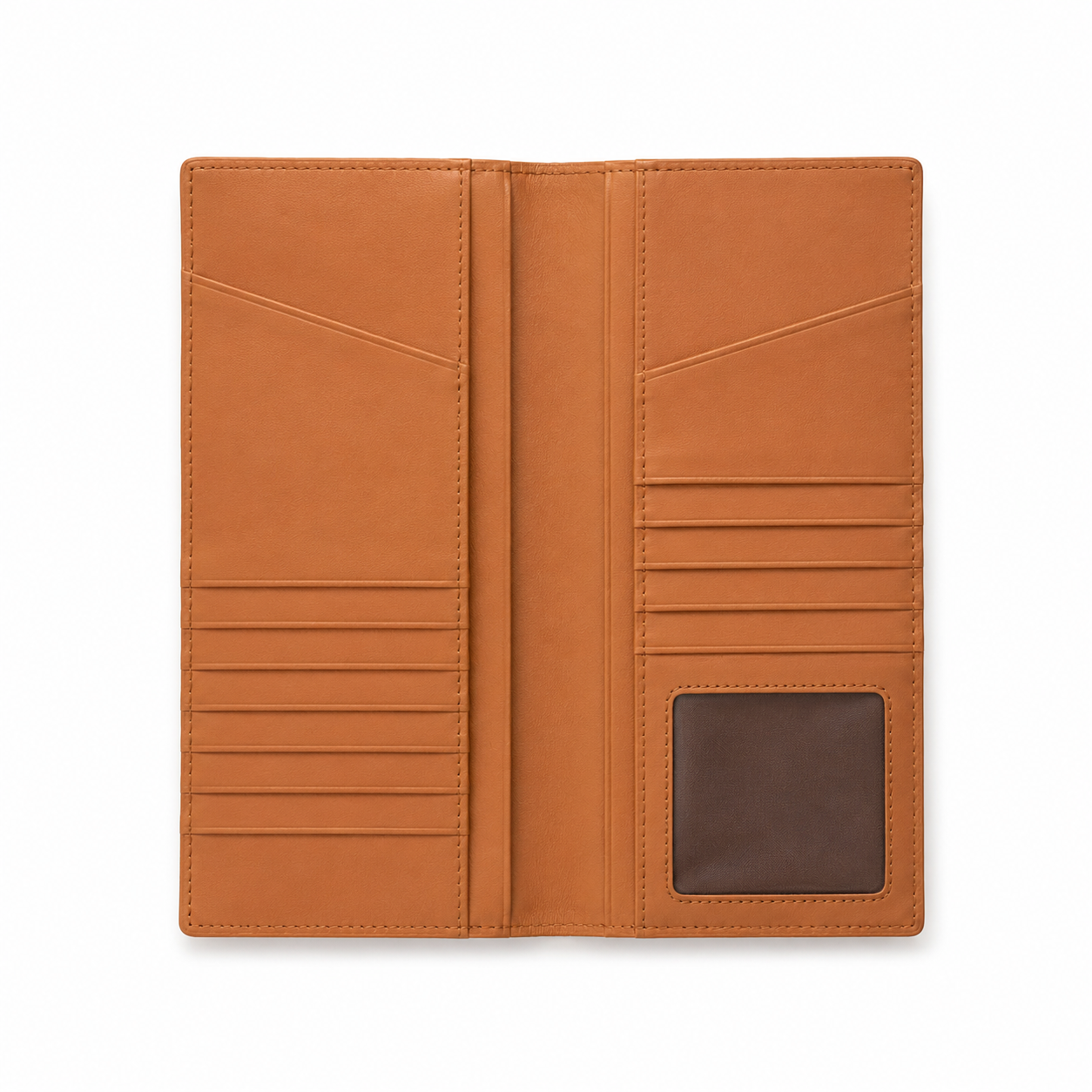 MCM Linea Visetos Long Wallet – Cognac / Black