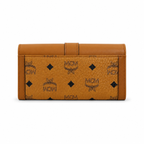 MCM Patricia Visetos Flap Long Wallet – Cognac, 19x10cm