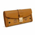 MCM Patricia Visetos Flap Long Wallet – Cognac, 19x10cm