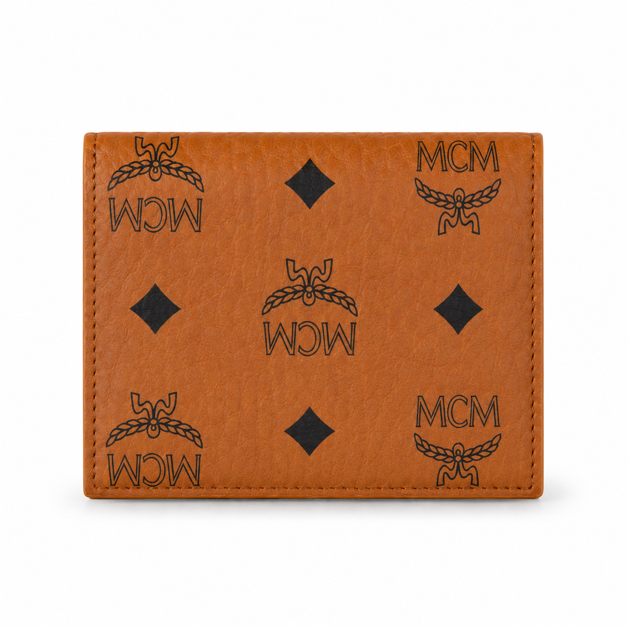 MCM Patricia Visetos Bifold Wallet – Cognac, 11x8.5cm