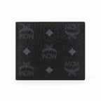 MCM Patricia Visetos Bifold Wallet – Black, 11x8.5cm