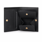 MCM Patricia Visetos Bifold Wallet – Black, 11x8.5cm
