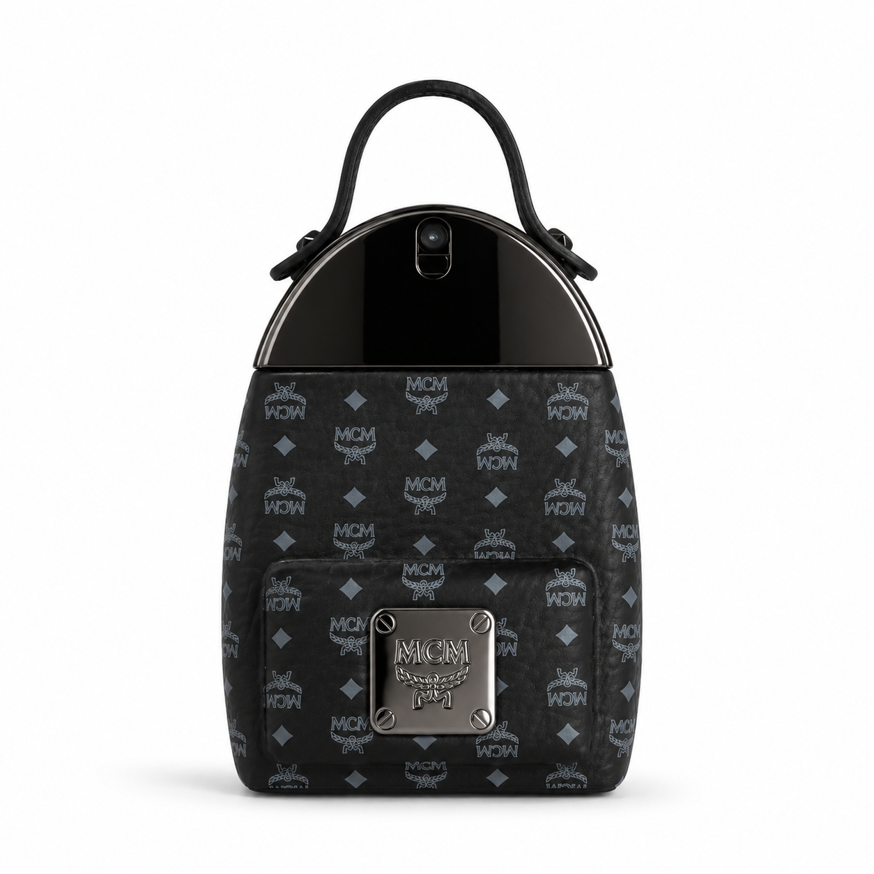 MCM ONYX Eau de Parfum Spray 75ml – Woody Spicy Men's Perfume in Black Leather Backpack Bottle