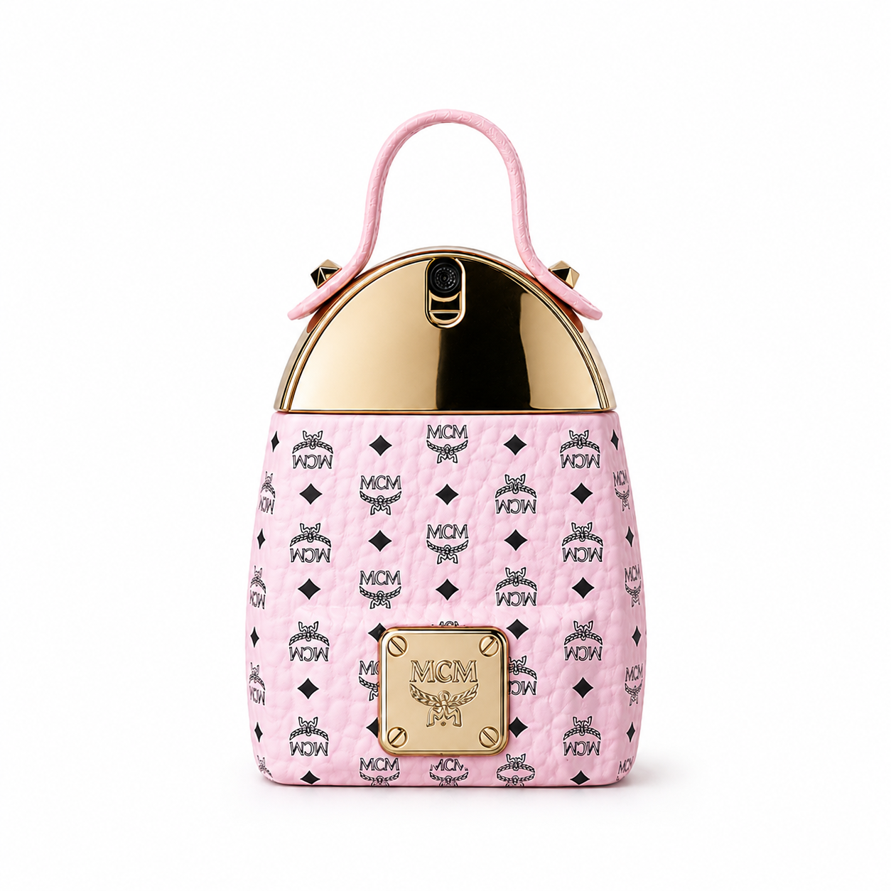 MCM CRUSH Eau de Parfum Spray 75ml – Fruity Floral Perfume in Pink Monogram Backpack Bottle