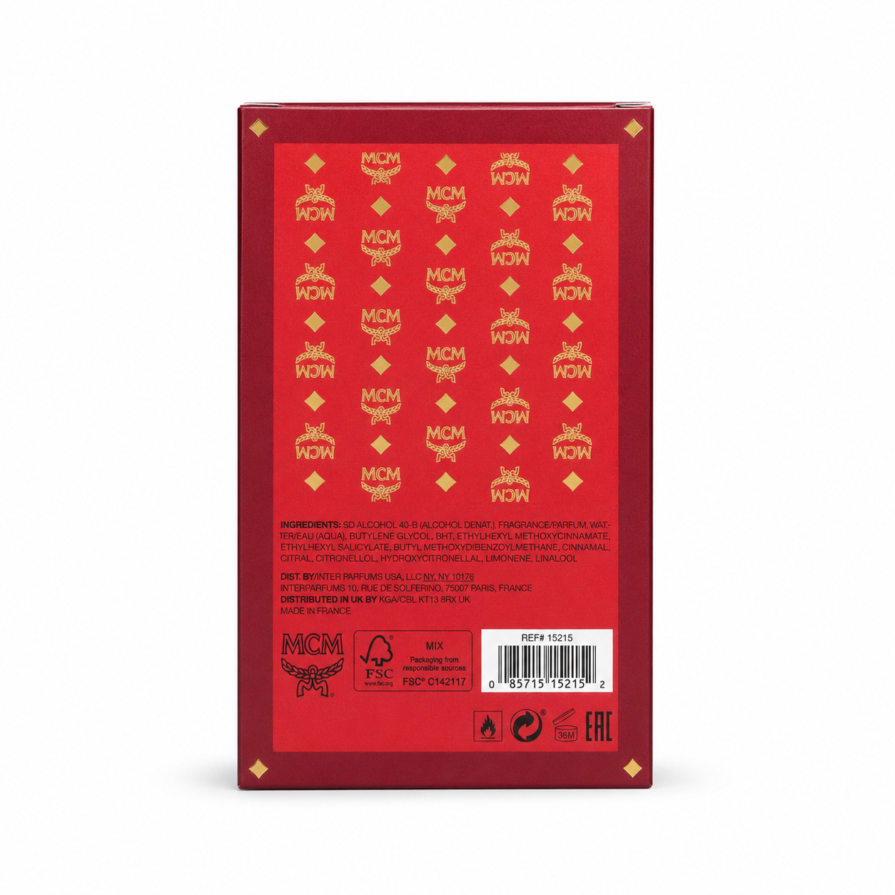 MCM Eau de Parfum Collector's Edition 75ml – Luxury Floral Woody Scent in Red Visetos Backpack Bottle