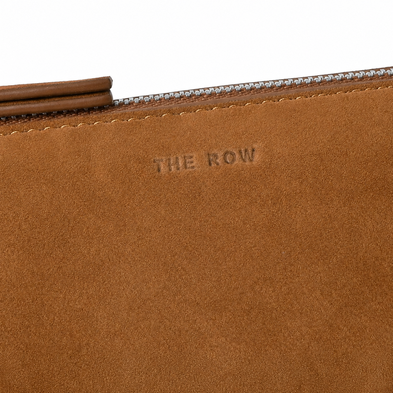 The Row Nu Mini Twin Crossbody Bag – Minimalist Suede Leather Small Square Bag with Dual Compartments,