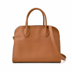 The Row Soft Margaux 12 Leather Tote Bag | Large Capacity Commuter Handbag with Detachable Strap | Women's Designer Shoulder Bag