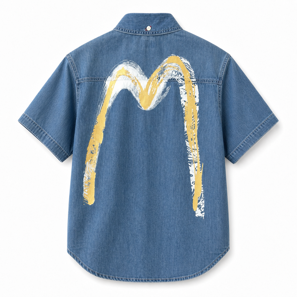 EVISU "Big M" Print Shirt