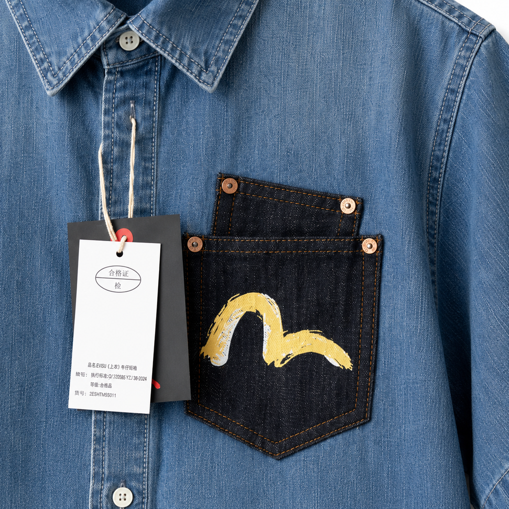 EVISU "Big M" Print Shirt