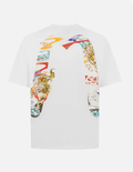 EVISU "Baize Mythical Beast" Big M Print Short-Sleeve T-Shirt