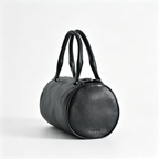 The Row Edith Cylinder Bag – Minimalist Leather Handbag with Dual Handles,