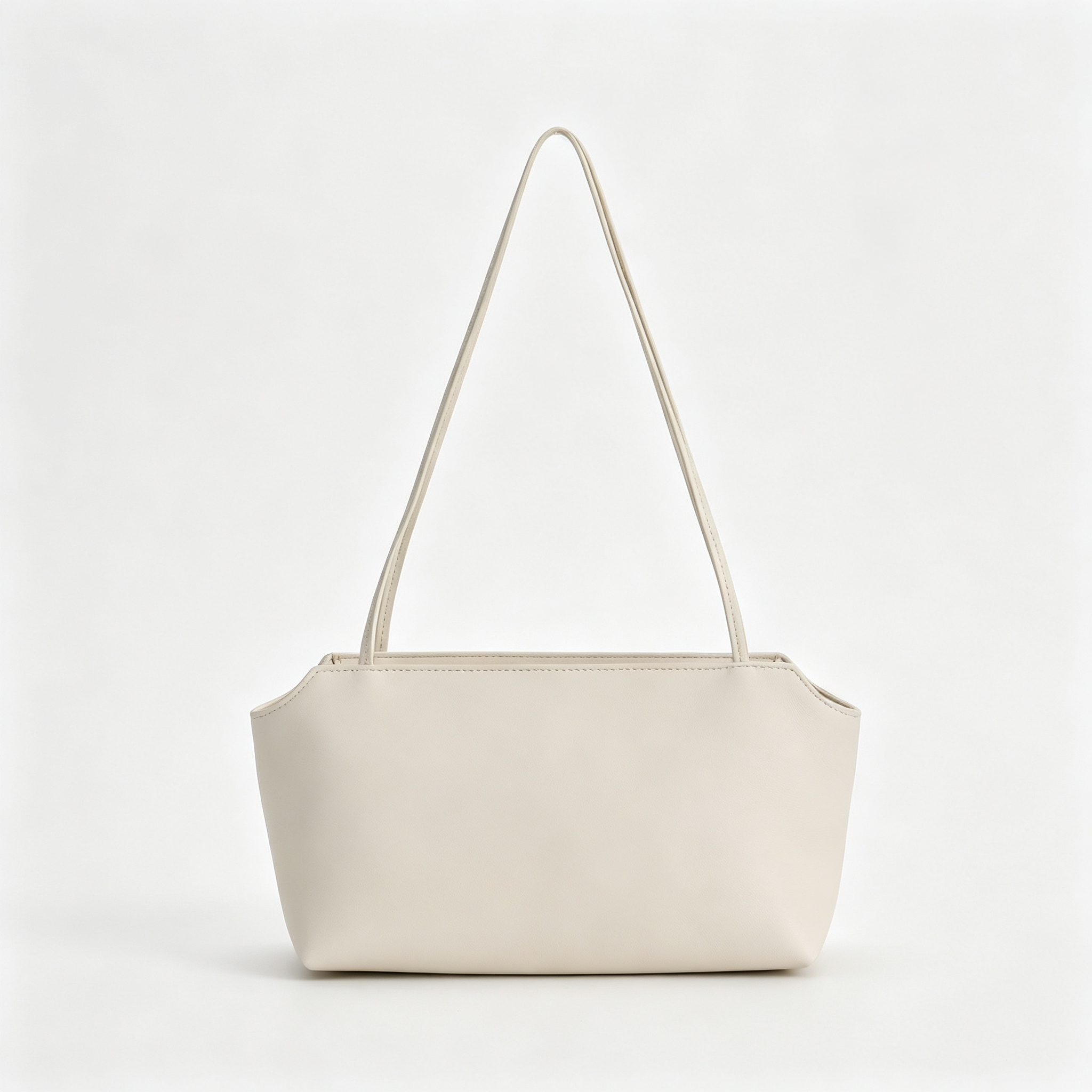 The Row Terrasse To Go Mini Shoulder Bag | 27cm Soft Lambskin Underarm Bag | Black Minimalist Handbag