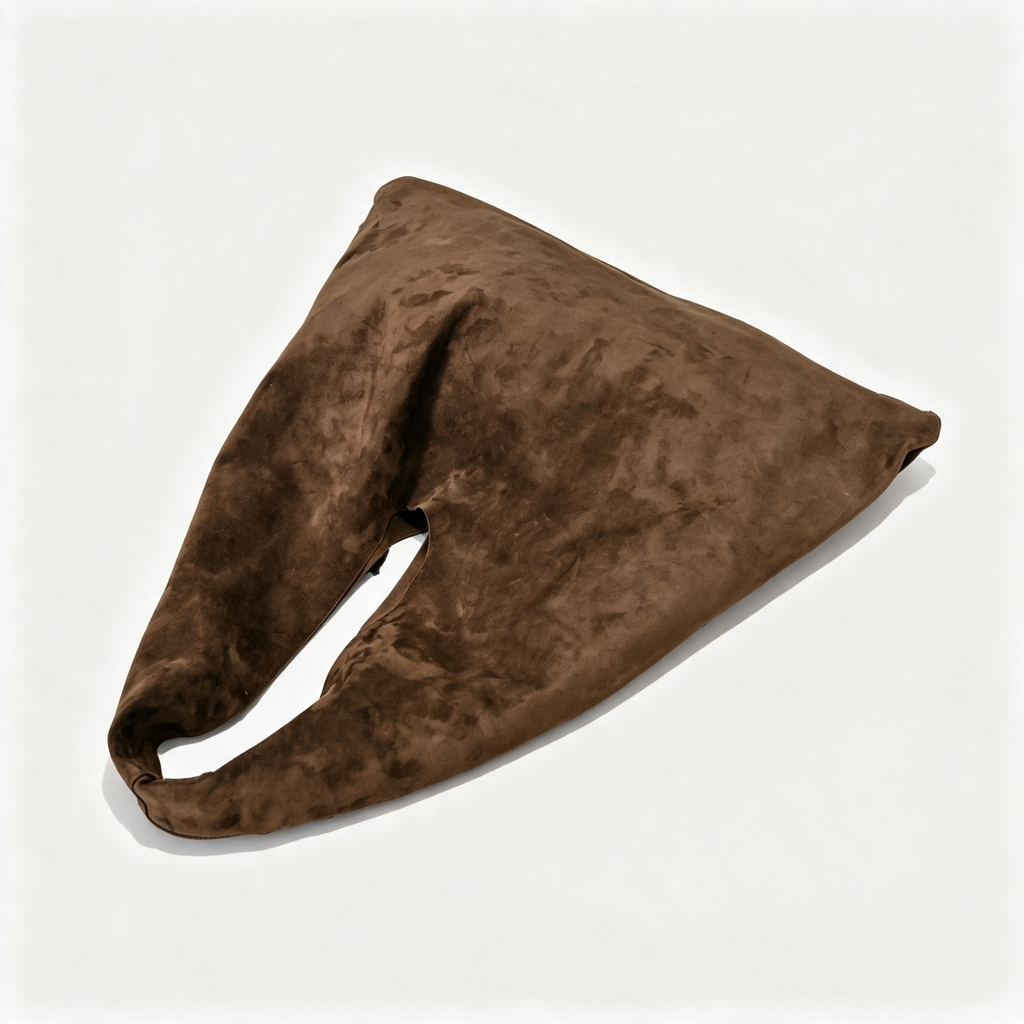 The Row Large Bindle Suede Shoulder Bag | 46cm Oversized Hobo Tote | Dark Brown Slouchy Handbag